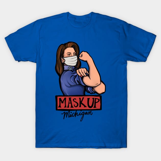 Mask Up Michigan T-Shirt by bubbsnugg